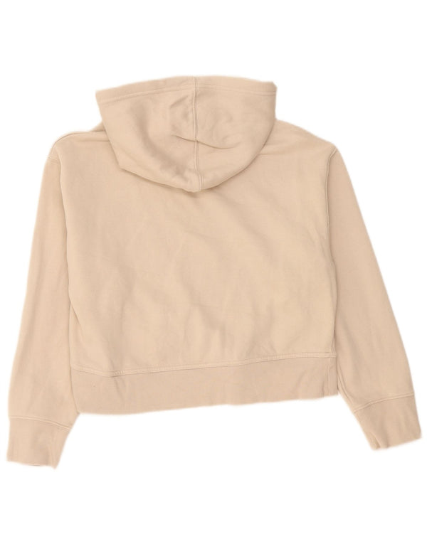 Pulover cu glugă supradimensionat pentru femei Zara UK 10 mic, bej, bumbac