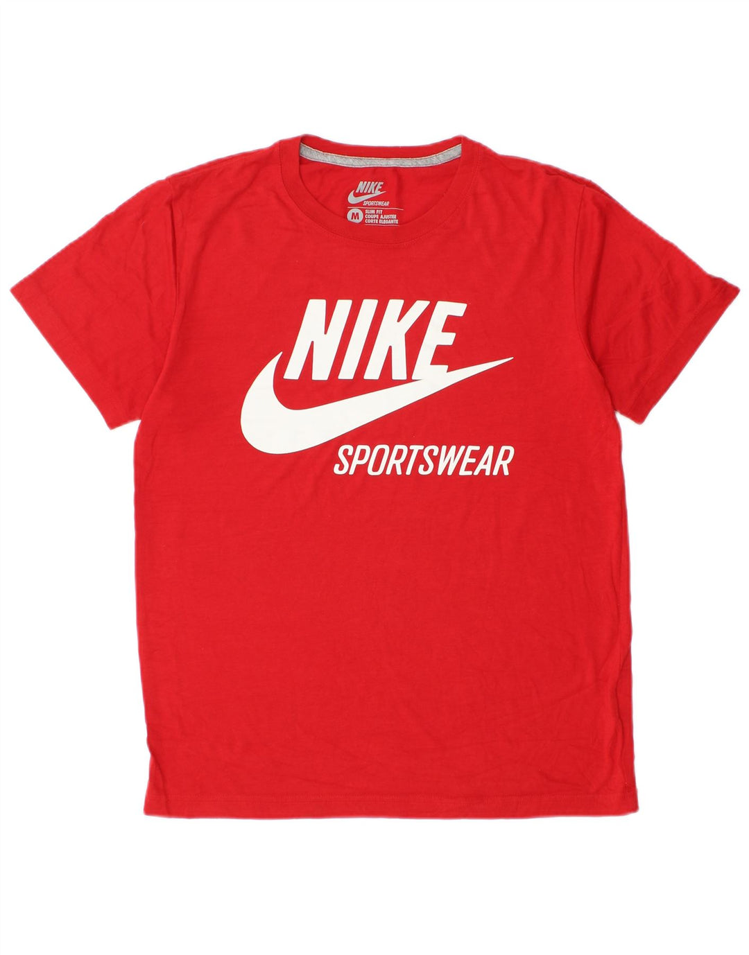 Tricou grafic pentru bărbați Nike Slim Fit Top Medium Red