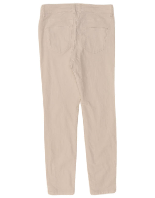 Marks & Spencer Pantaloni casual jegging pentru femei UK 10 Small W30 L29 Alb