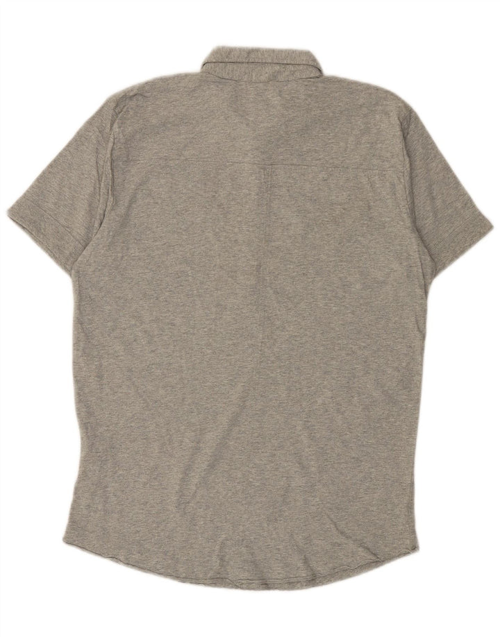 Tricou polo pentru bărbați DIESEL, bumbac gri mediu