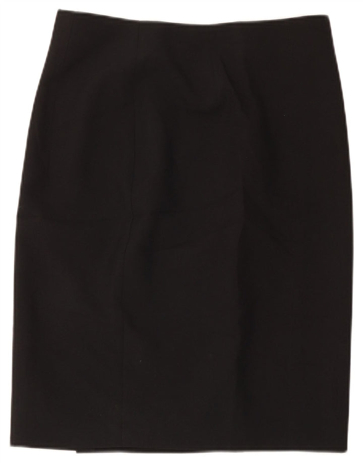 Fusta creion pentru femei Marks & Spencer UK 12 Medium W32 Poliester negru
