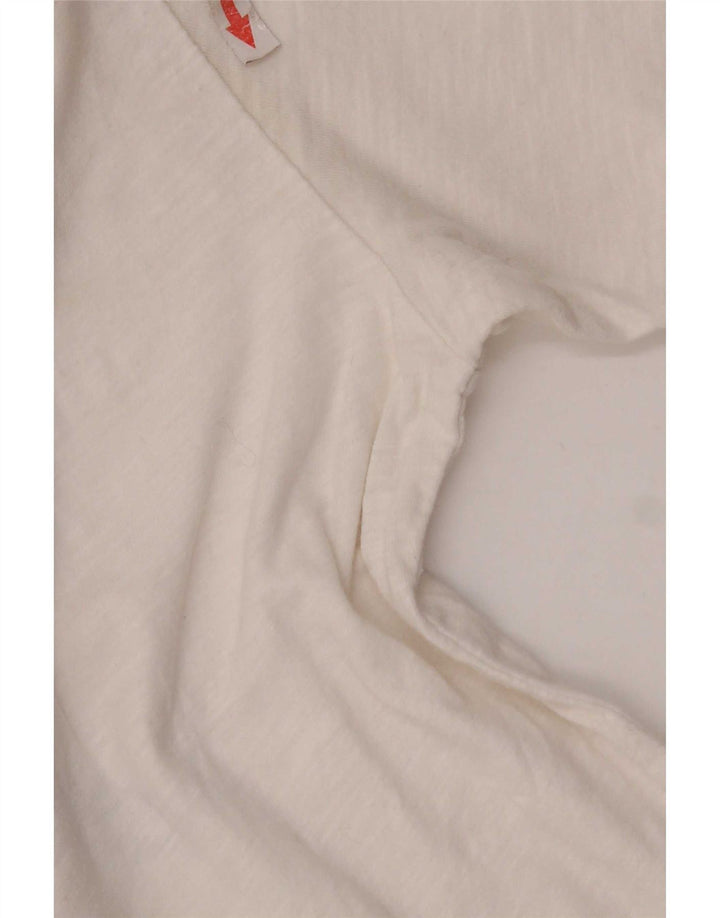 Tricou grafic Tommy Hilfiger pentru bărbați Top mediu din bumbac alb