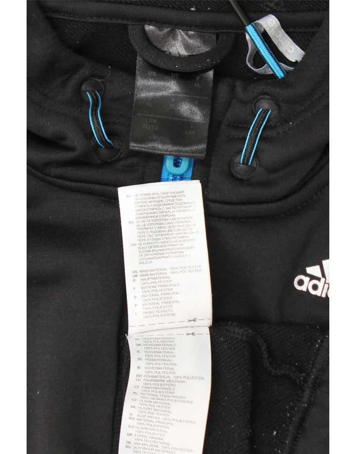 Pulover Adidas Climalite Zip pentru bărbați, XL, poliester negru