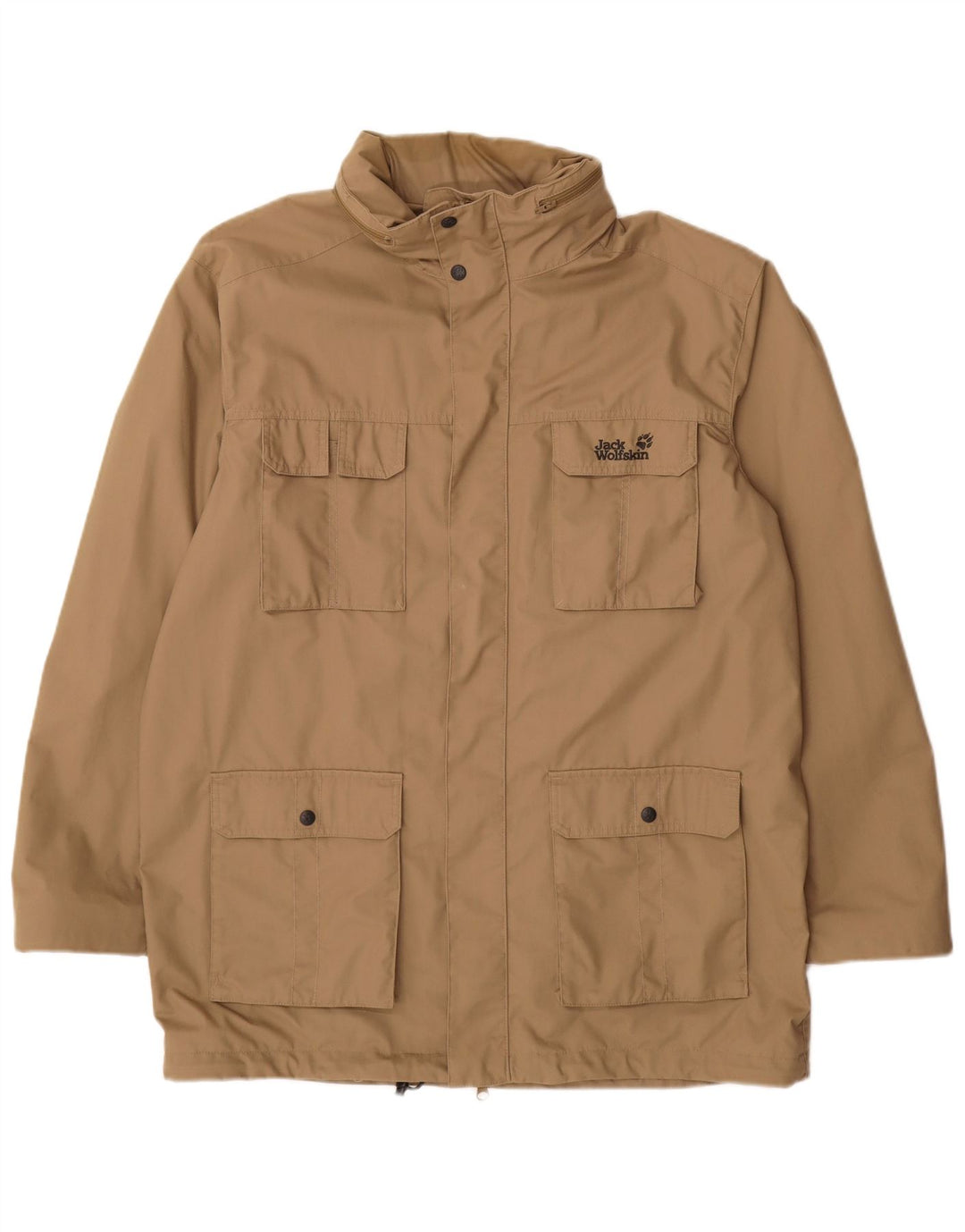 Jack Wolfskin Jachetă utilitare cu glugă pentru bărbați UK 44 XL poliester bej