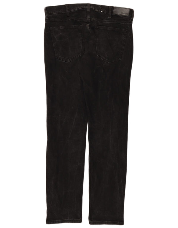 Blugi drepti Wrangler pentru bărbați, cu ajustare normală, W33 L32, bumbac negru