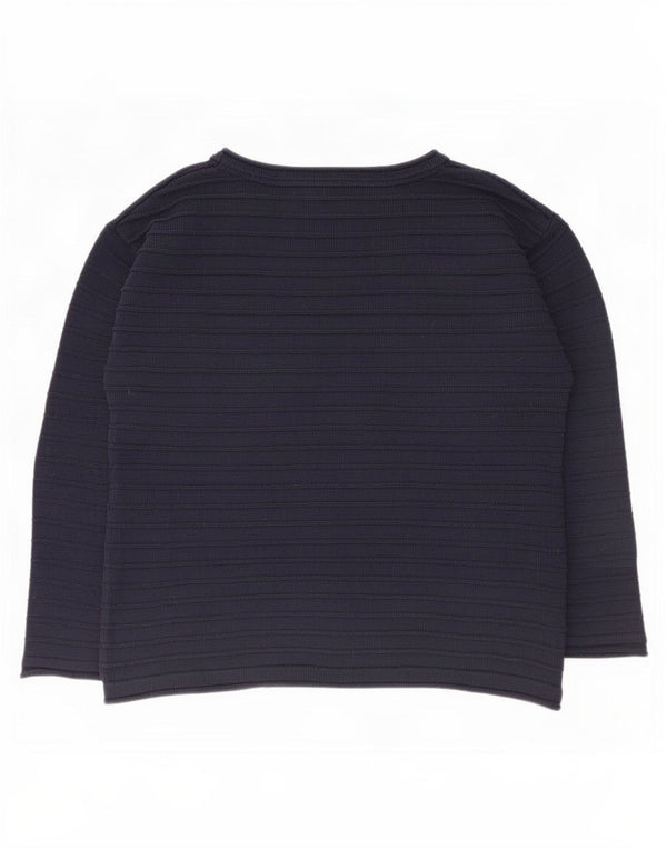 Crew Clothing Pulover pentru femei cu gât de barcă UK 12 Bumbac bleumarin mediu