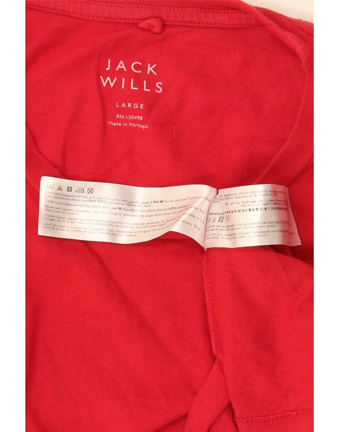 Tricou Jack Wills pentru bărbați Top mare bumbac roșu
