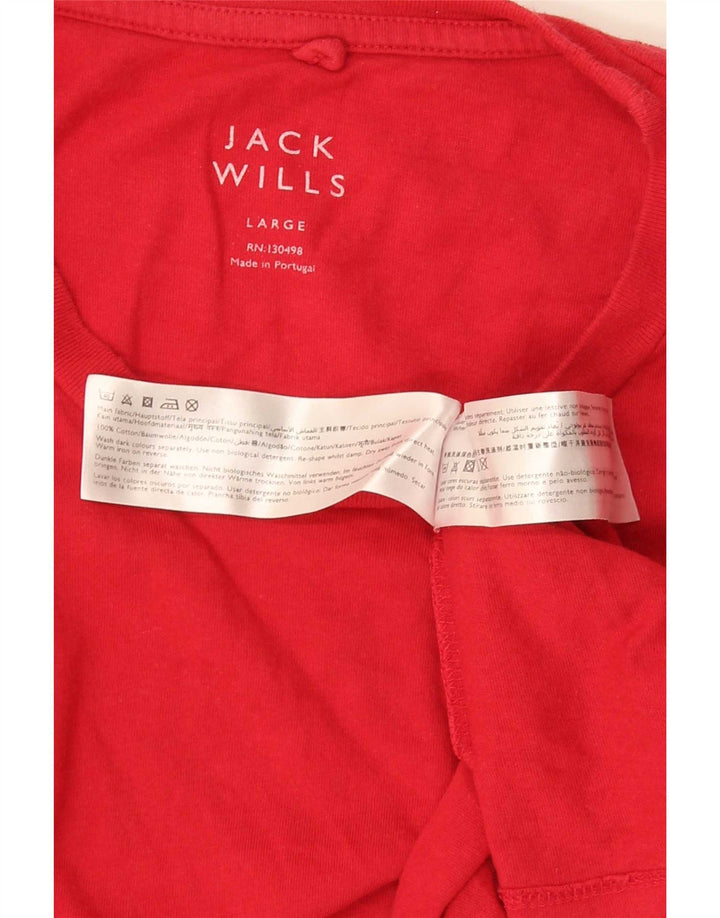 Tricou Jack Wills pentru bărbați Top mare bumbac roșu