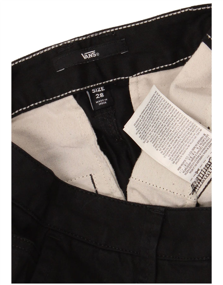 Pantaloni chino conici pentru femei VANS L28 L27 bumbac negru