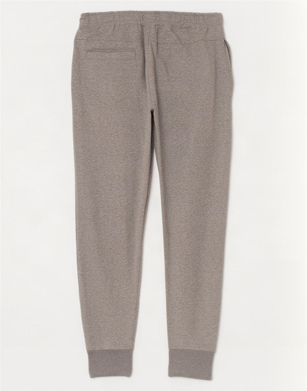Pantaloni de trening pentru bărbați Zara Joggeri mari, gri bumbac cu pete
