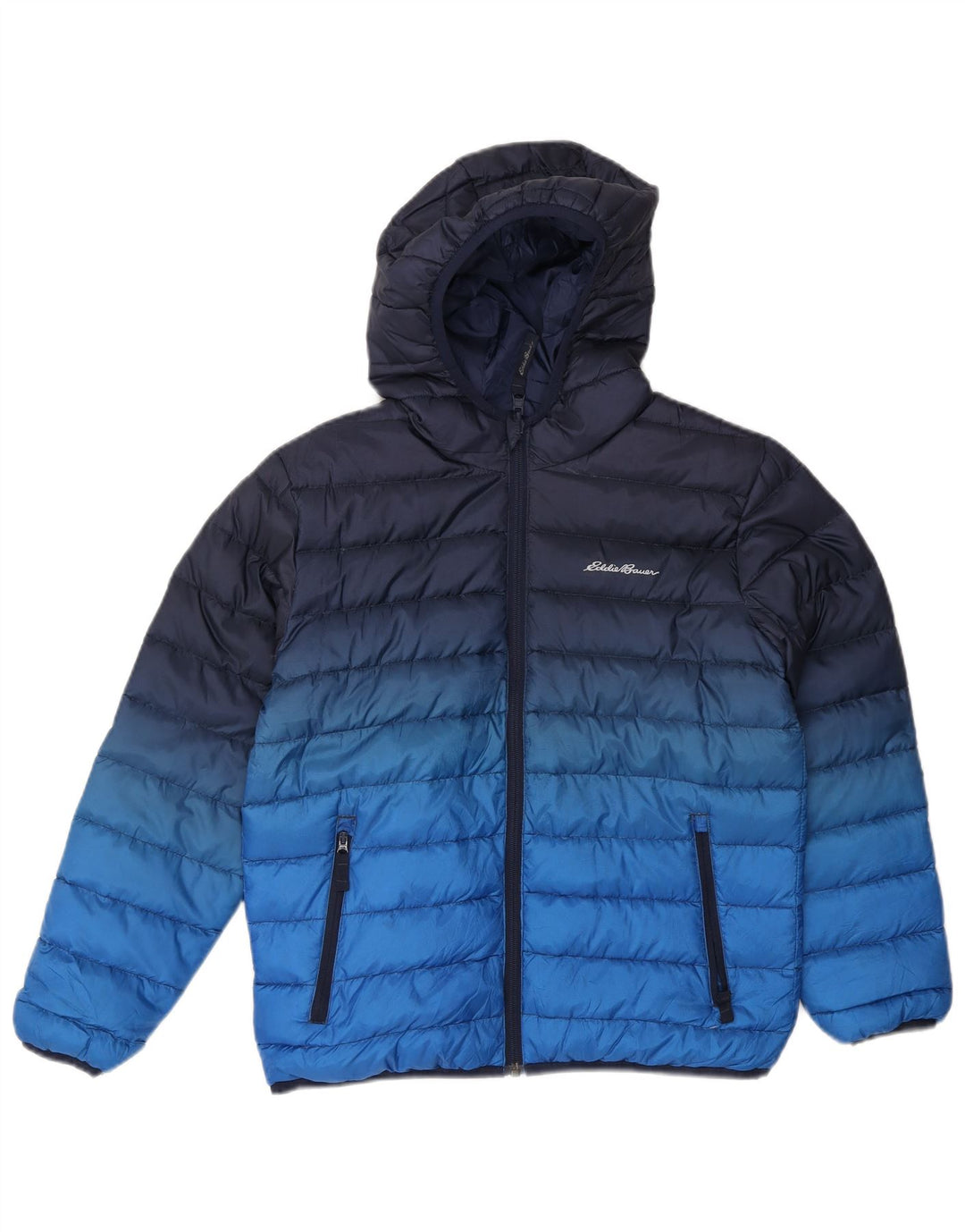 Jachetă căptușită cu glugă pentru băieți Eddie Bauer 10-11 ani, medie, bleumarin
