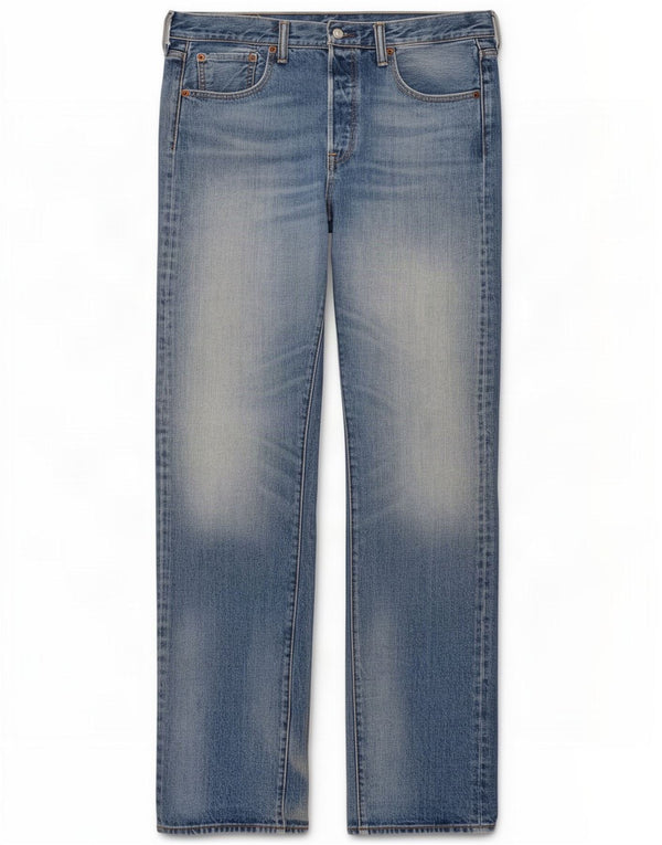 Blugi drepti pentru femei Levi's 501 W33 L38 Bumbac albastru