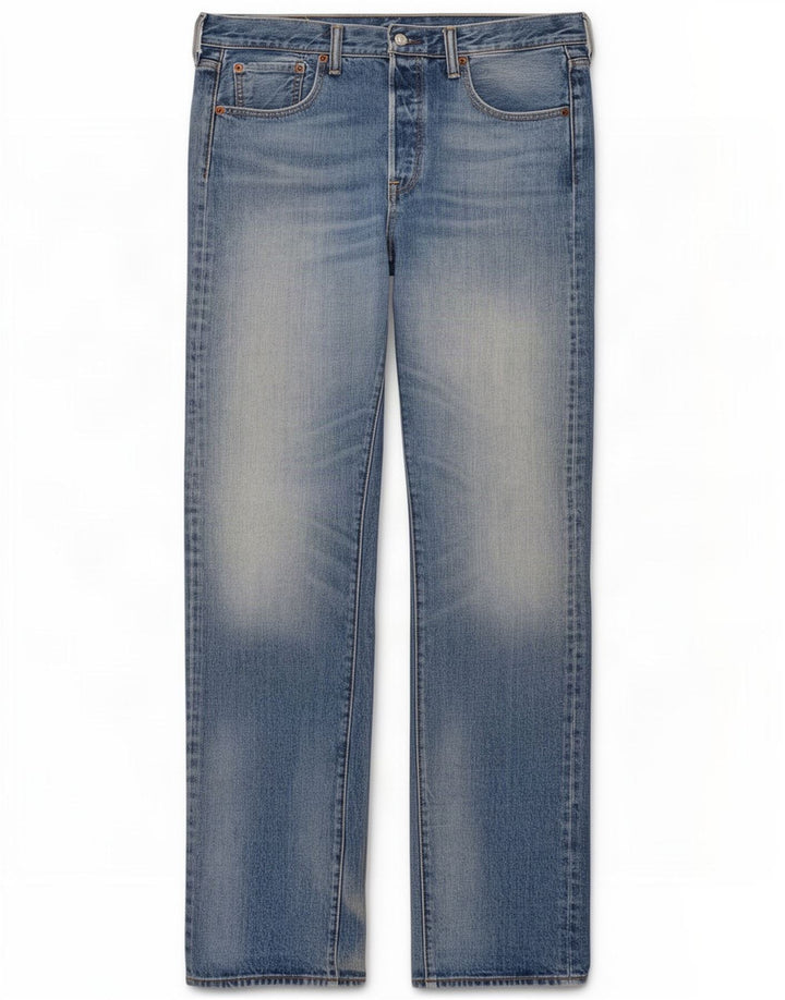 Blugi drepti pentru femei Levi's 501 W33 L38 Bumbac albastru