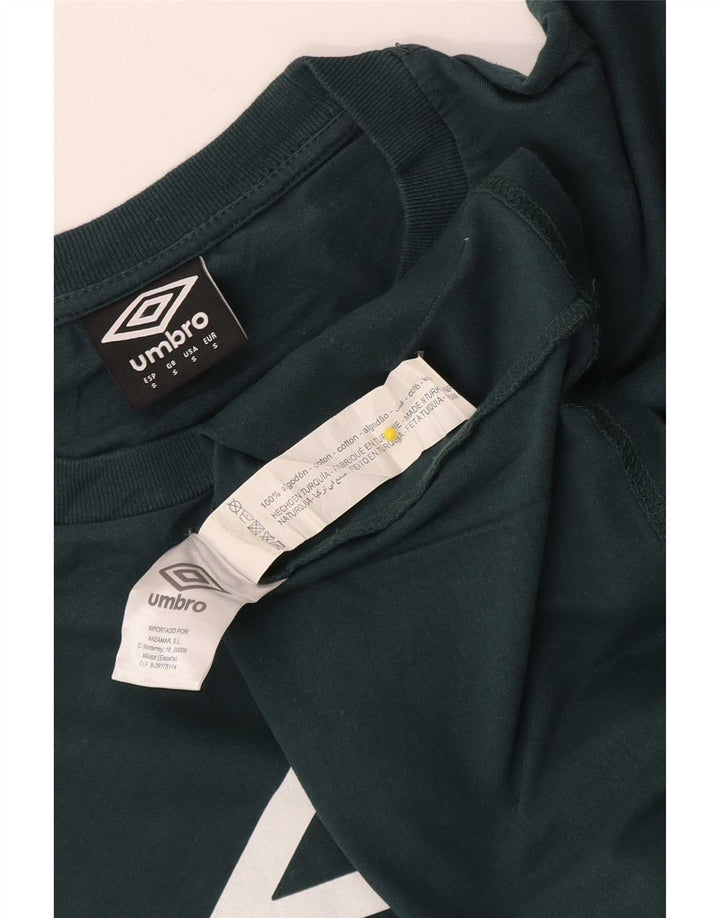 Tricou grafic Umbro pentru bărbați Top mic, verde, bumbac