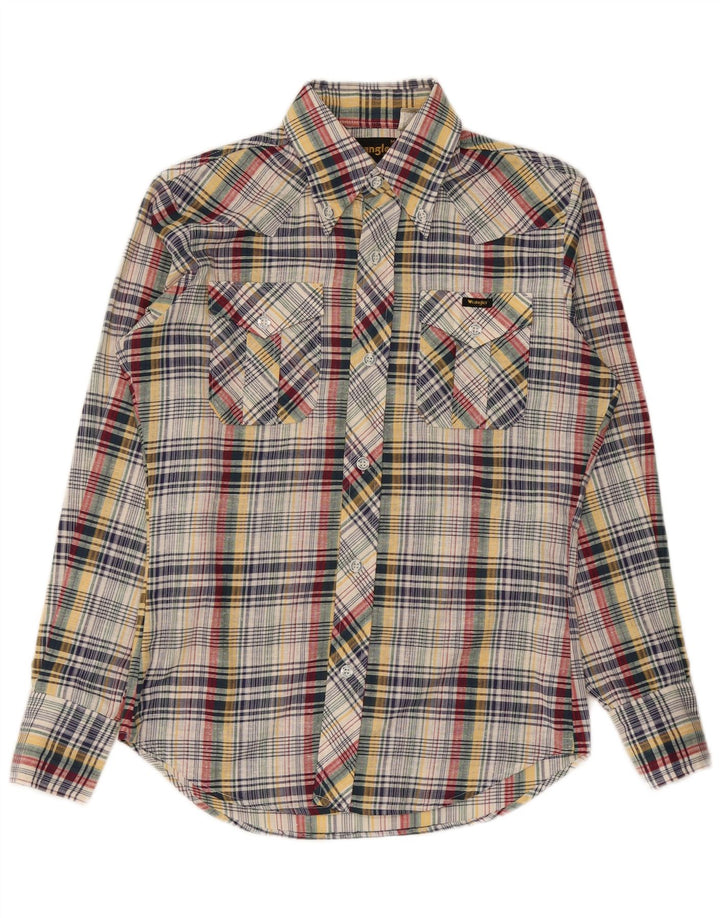 Cămașă de flanel pentru bărbați Wrangler, bumbac cu carouri, multicoloră, medie