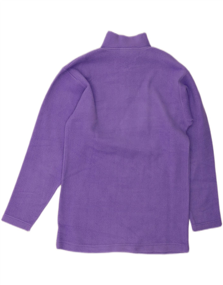 Pulover din lână pentru femei Sergio Tacchini, cu fermoar și gât, UK 14 Poliester violet mediu