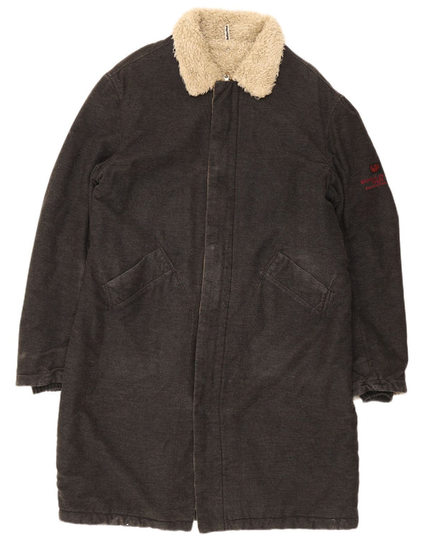 Meltin' Pot pardesiu Sherpa pentru bărbați UK 42 XL bumbac gri