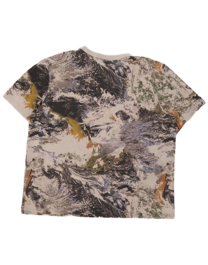 Tricou pentru bărbați Adidas cu model abstract Top XL bumbac gri
