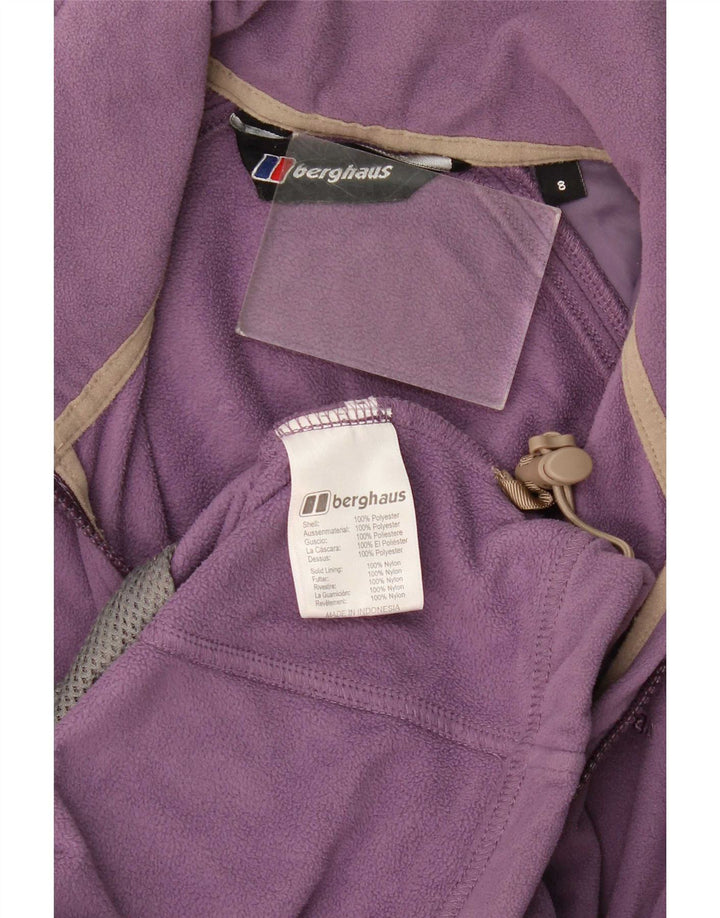 Berghaus Womens Fleece Jacket UK 8 Small Purple Poliester