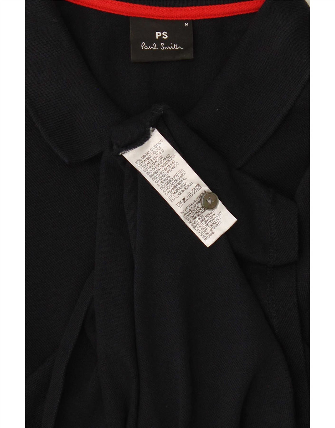 Cămașă polo cu mânecă lungă pentru bărbați Paul Smith, bumbac bleumarin mediu