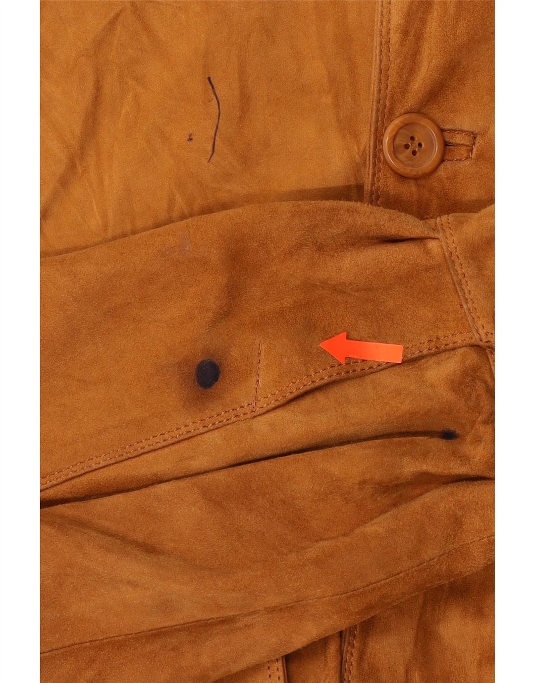 Jachetă Bomber din piele intoarsa pentru barbati VINTAGE IT 54 2XL piele maro