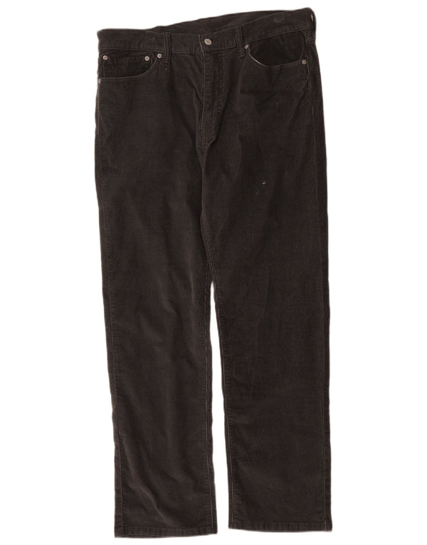 Pantaloni Levi's 751 drepti din velur pentru bărbați W36 L32 bumbac negru