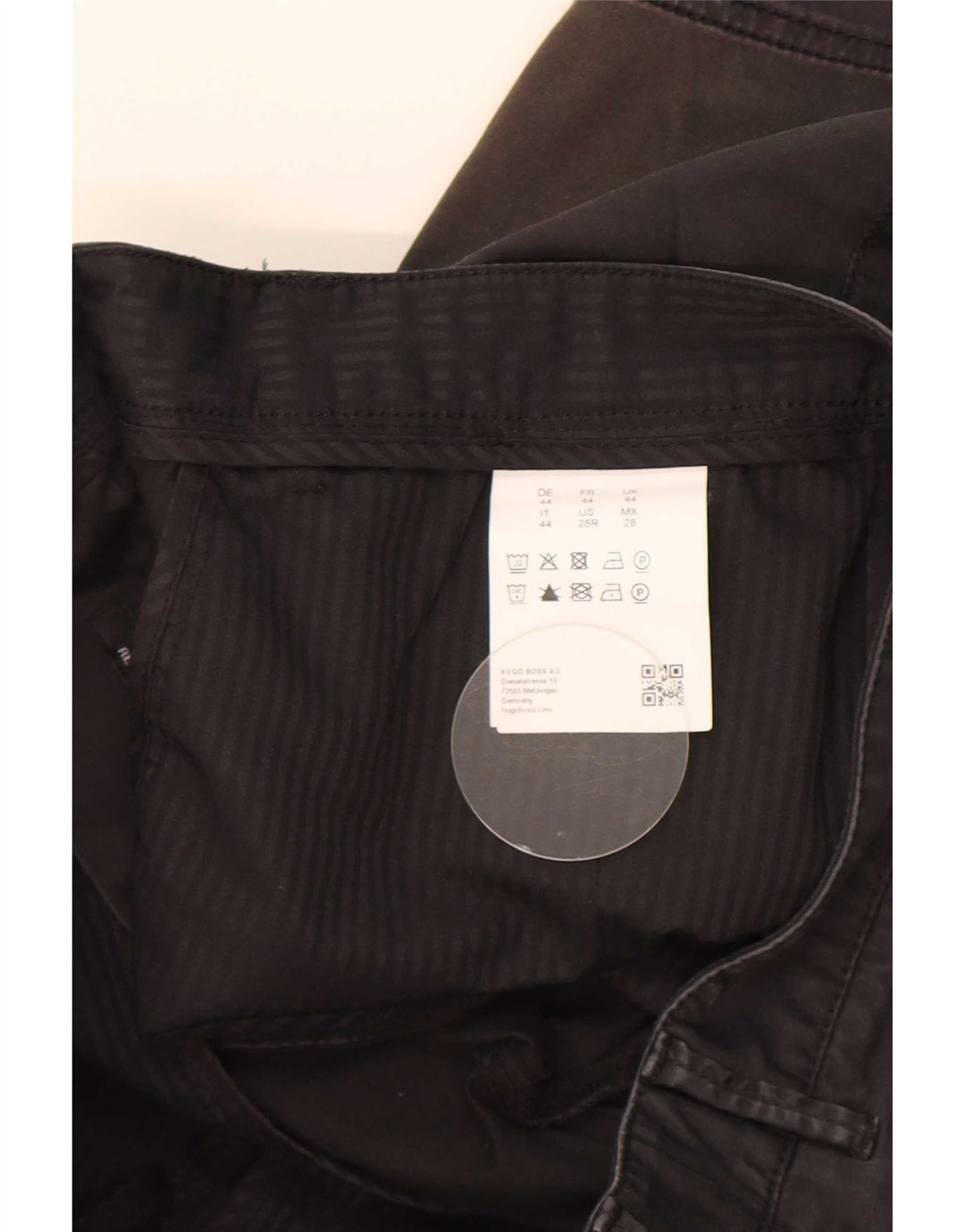 Pantaloni scurți chino pentru bărbați Hugo Boss W28, bumbac negru mic