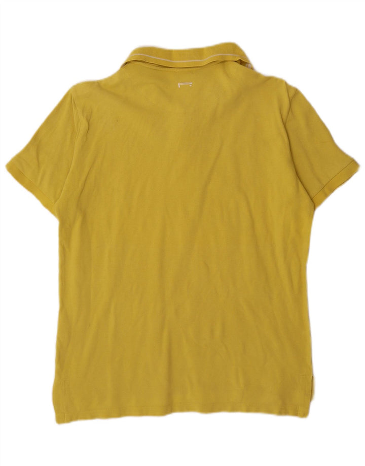 Tricou polo Pirelli pentru bărbați, bumbac galben mediu