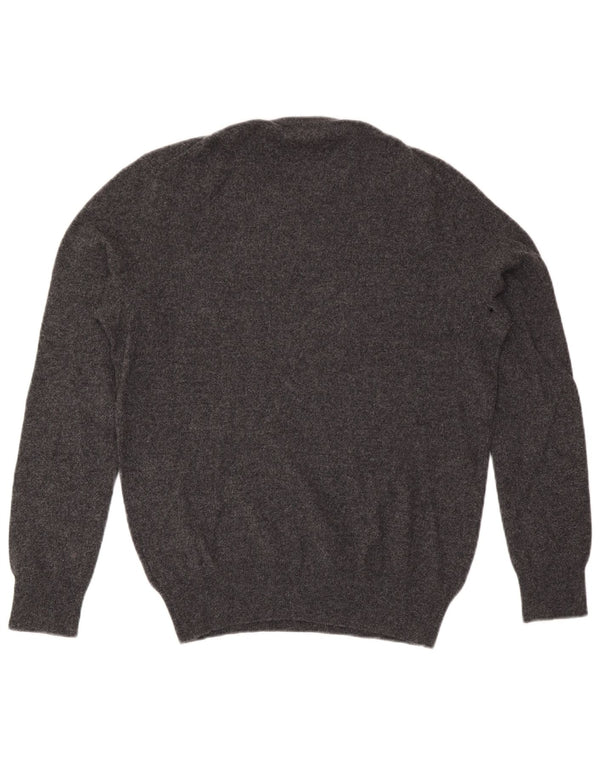 Polo Ralph Lauren Mens Crew Neck Jumper Sweater Medium Grey Wool