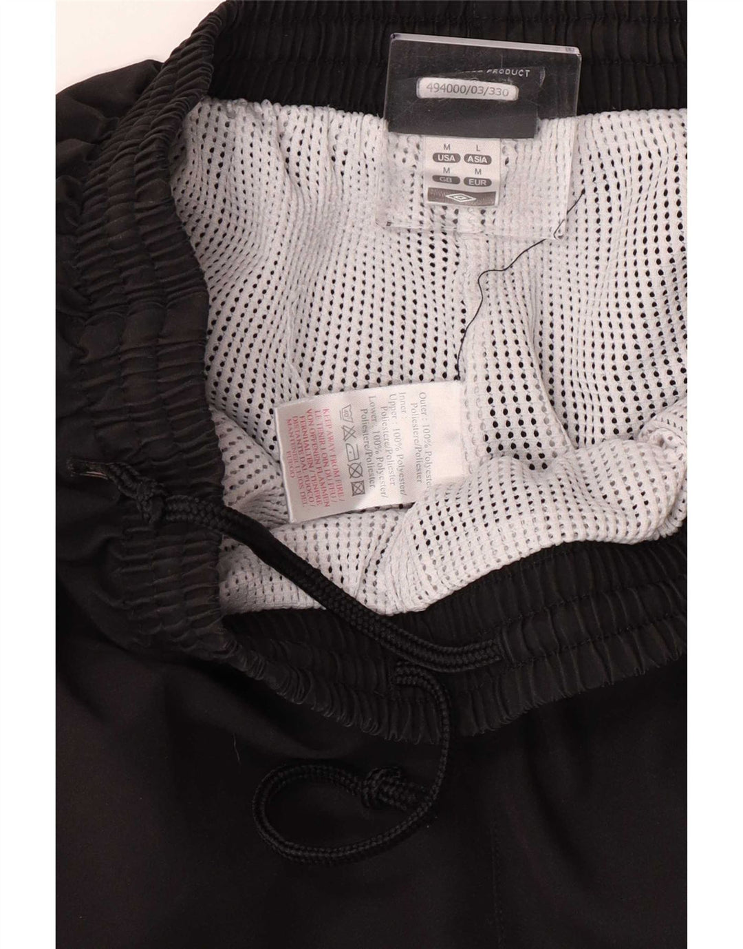 Umbro Pantaloni de trening pentru bărbați Joggeri Poliester mediu negru