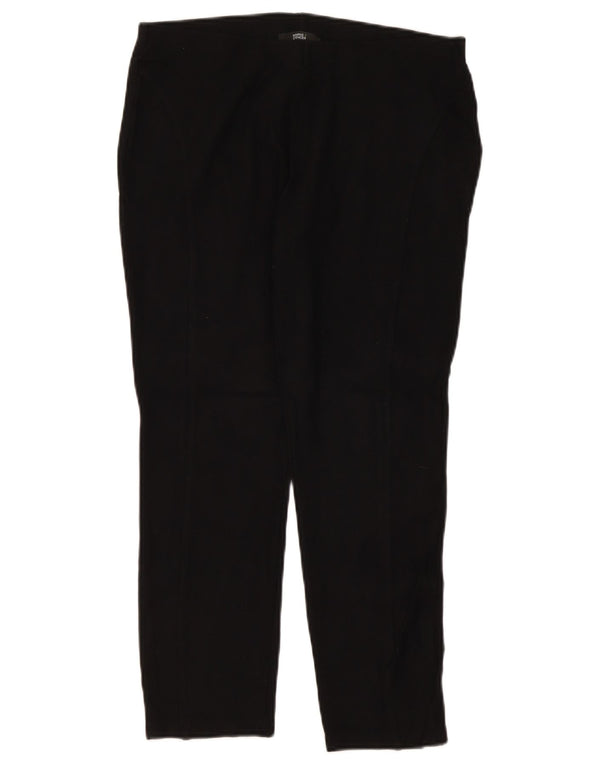 Pantaloni casual drepti pentru femei Marks & Spencer UK 16 Large W32 L26 Black