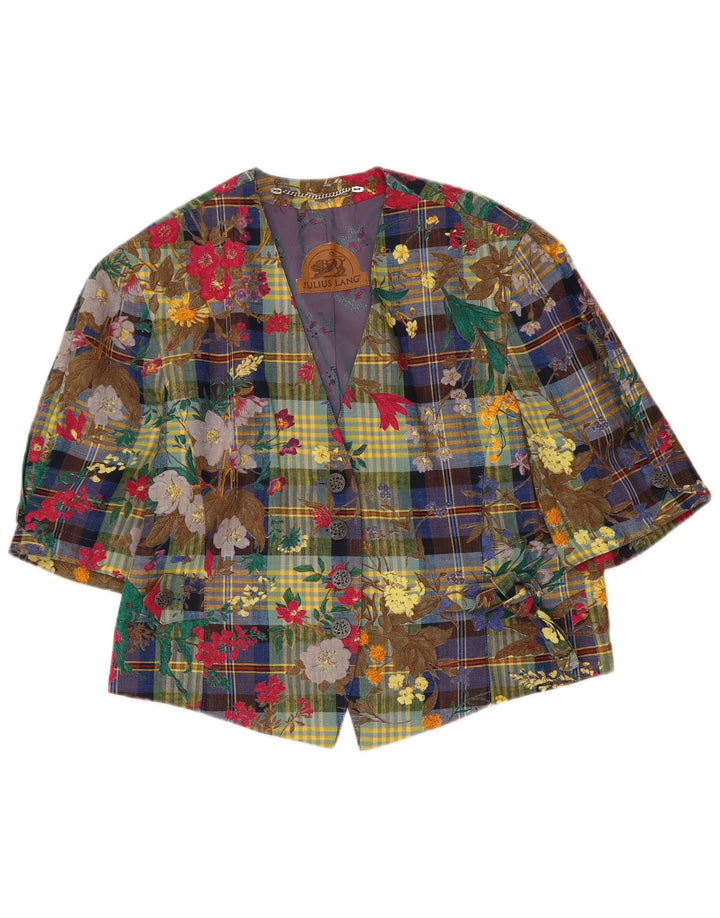 JULIUS LANG Jachetă Blazer pentru Damă cu 4 Nasturi EU 40 Mediu Multicolor