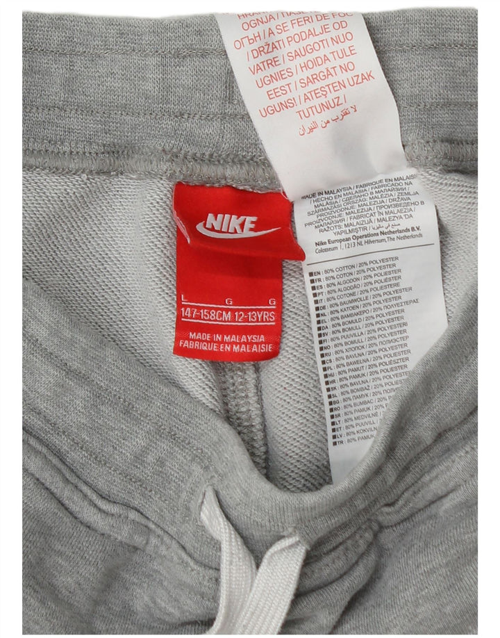 Pantaloni scurți sport Nike pentru băieți, 12-13 ani, mari, gri, bumbac