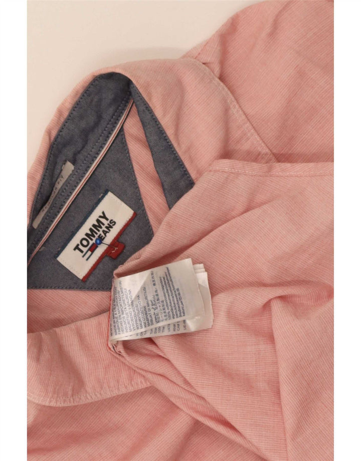 Cămașă pentru bărbați Tommy Hilfiger, cu tăiere obișnuită, roșu mediu, bumbac cu dungi