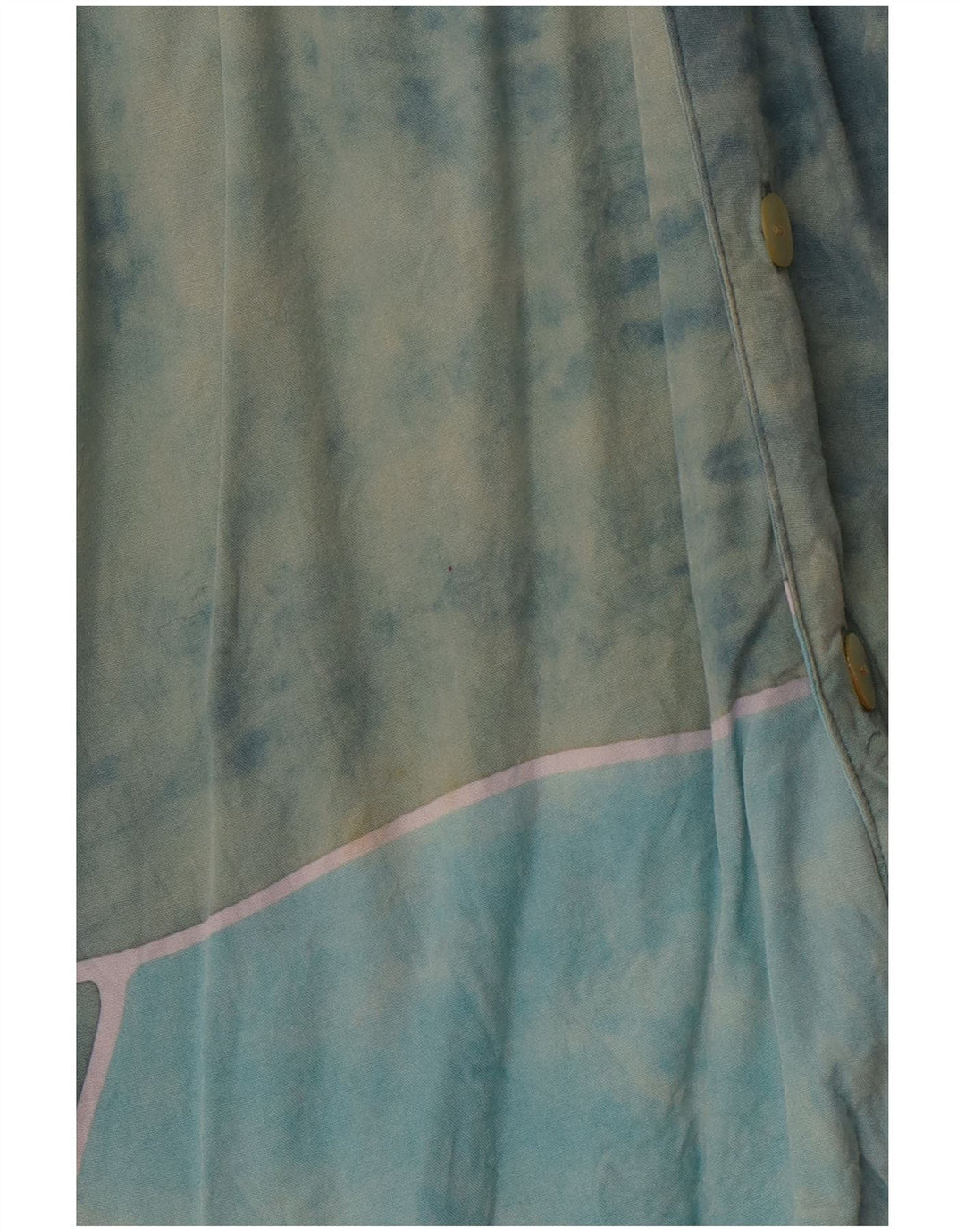 Cămașă VINTAGE pentru bărbați cu model abstract, XL, raion albastru