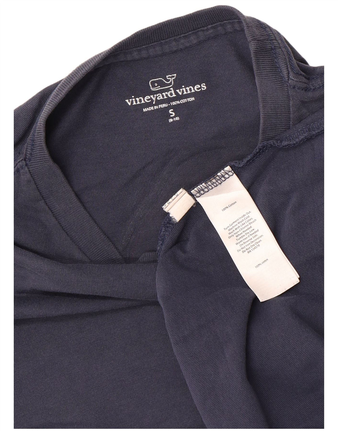 VINEYARD VINES Băieți Top Grafic Mânecă Lungă 8-9 Ani Mic Albastru Crăciun