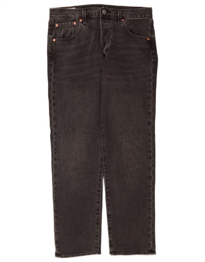 Blugi drepti pentru bărbați Levi's 501 W30 L28 bumbac gri