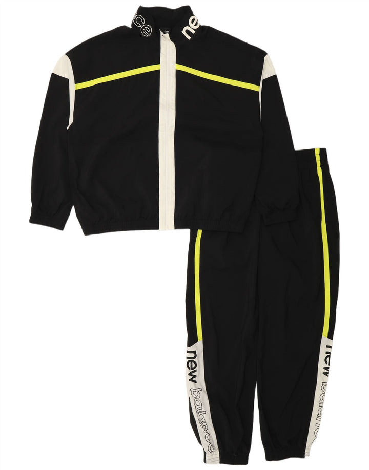 Trening complet grafic New Balance pentru bărbați, mediu negru, poliester color bloc