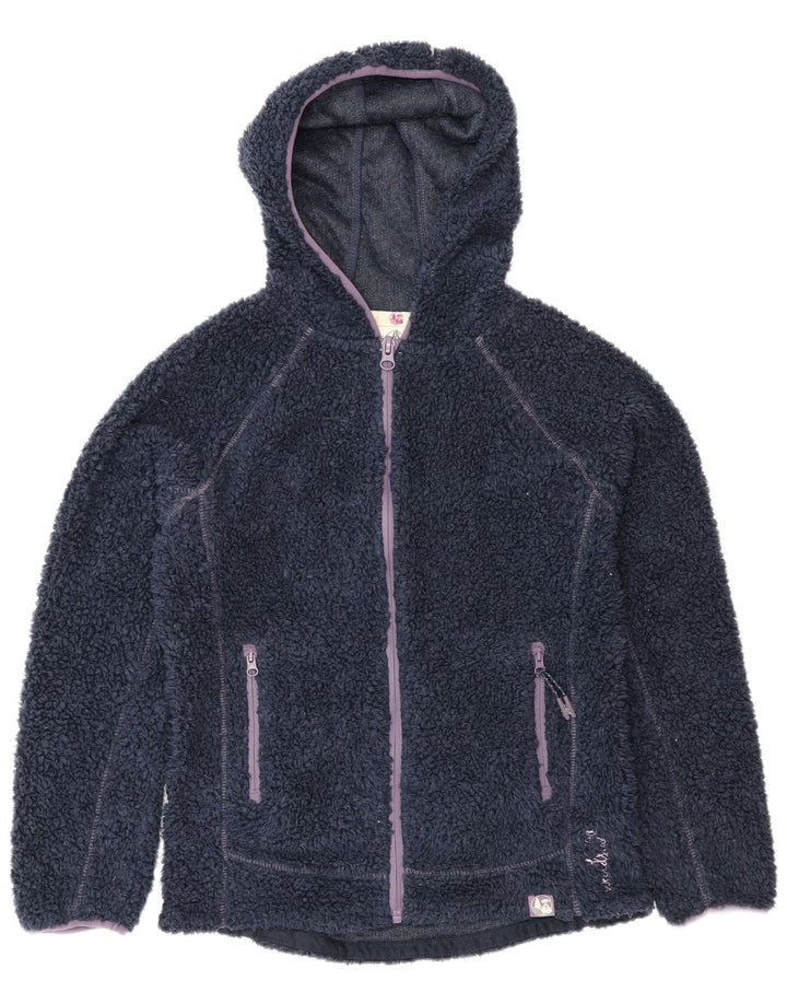 Jachetă fleece cu glugă pentru femei Weird Fish UK 12 Poliester mediu bleumarin