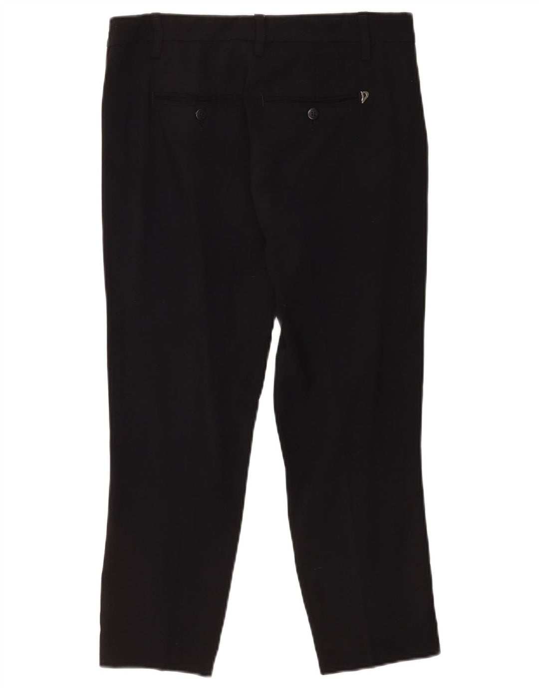 Dondup Pantaloni de costum crop pentru femei L30 L24 Viscoză neagră