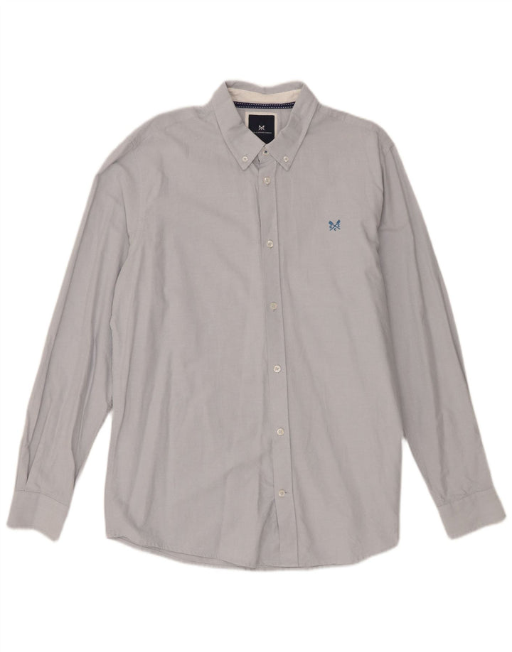 Crew Clothing Cămașă Slim Fit pentru bărbați Bumbac albastru mediu