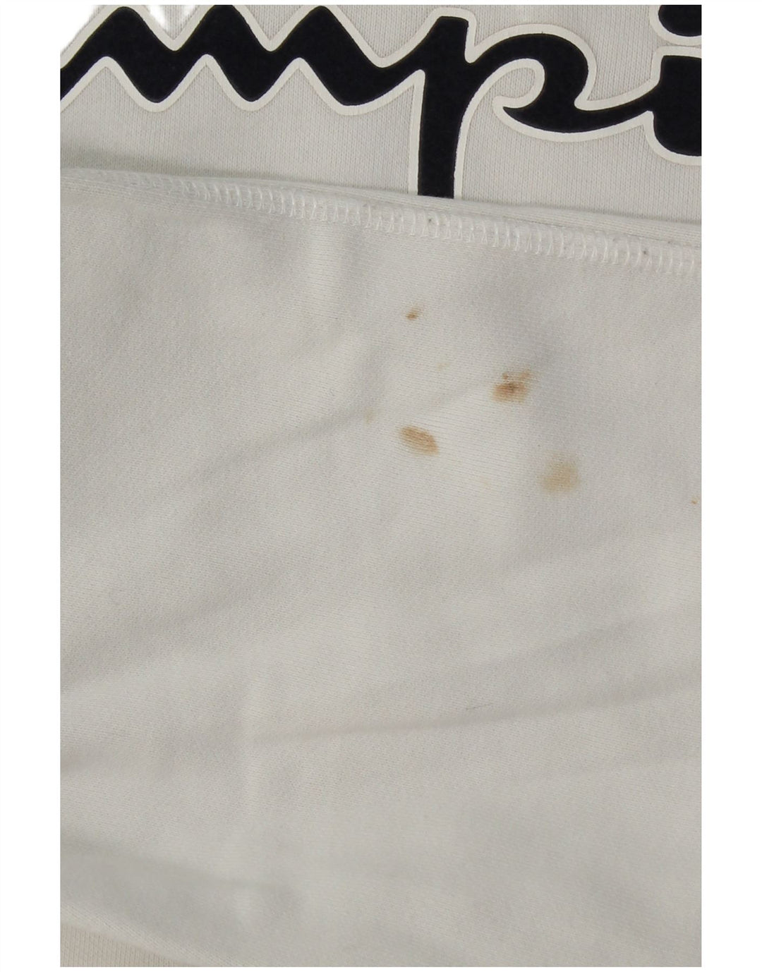 Pulover cu glugă cu grafic pentru femei Champion UK 14 Bumbac alb mediu