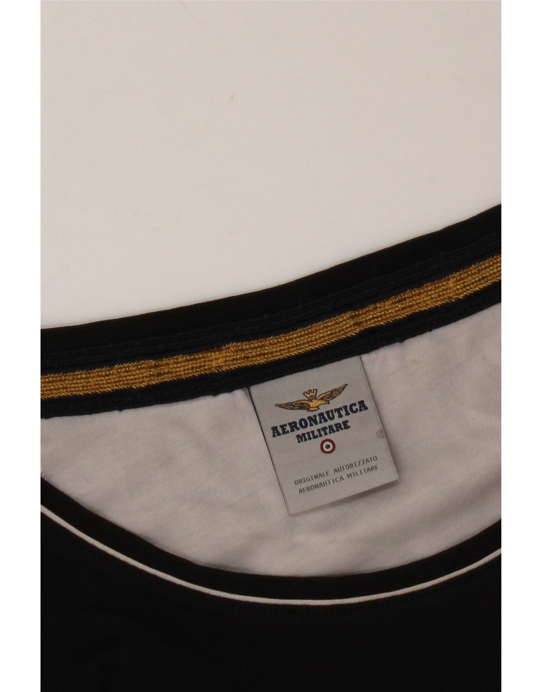 AERONAUTICA MILITARE Mens T-Shirt Top Medium Black