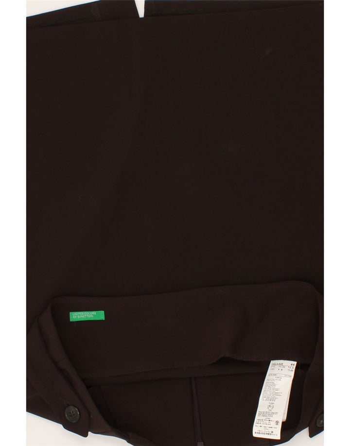 BENETTON Womens Pencil Skirt IT 44 Medium W30  Brown Polyester Vintage Benetton and Second-Hand Benetton from Messina Hembry 