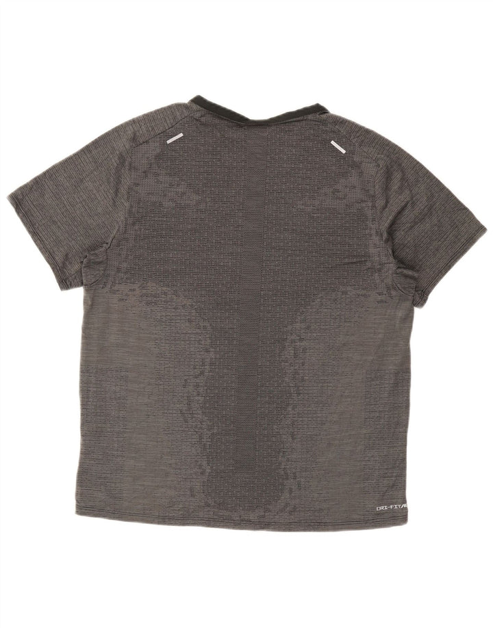 Tricou Nike Dri Fit pentru bărbați Top mare, gri, poliester, sport