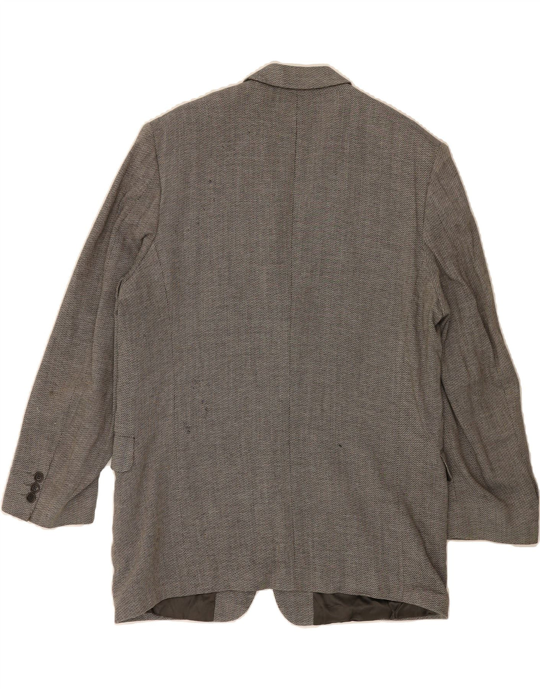 JAEGER Mens 3 Button Blazer Jacket UK 38 Medium Grey Wool Vintage Jaeger and Second-Hand Jaeger from Messina Hembry 