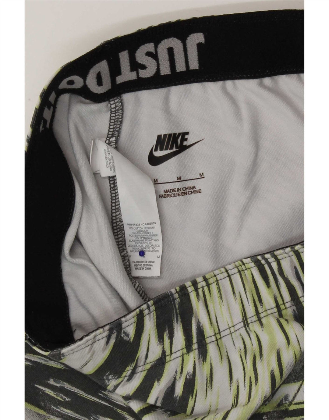 Leggings pentru femei Nike UK 12, bumbac cu imprimeu animal multicolor mediu