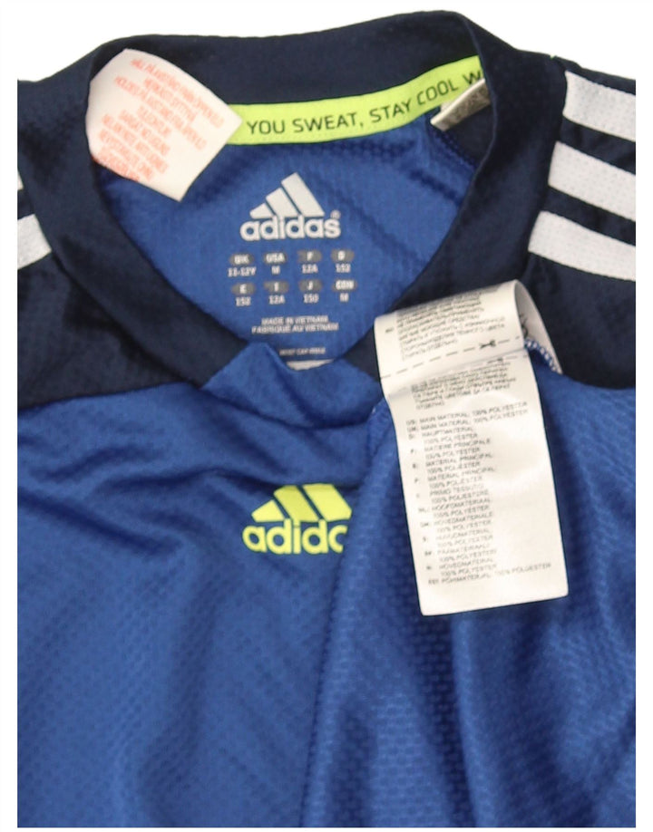 Tricou pentru băieți Adidas Top 11-12 ani, albastru, poliester