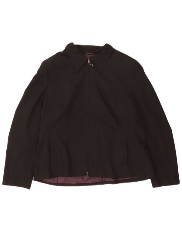 Jachetă pentru femei Marks & Spencer, cu ajustare standard, poliester negru UK 18 XL