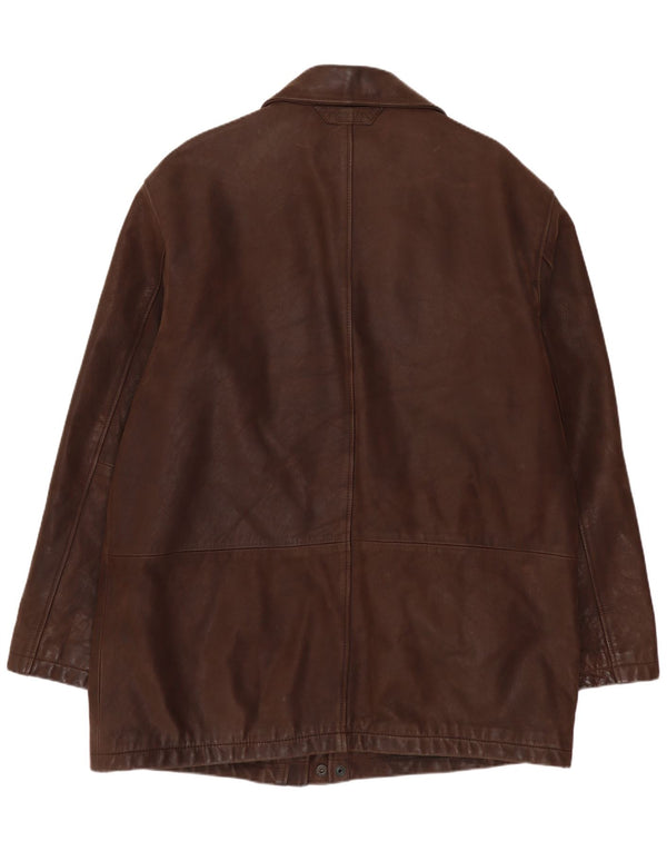 Jachetă de piele pentru bărbați Douglas UK 42 XL Maro